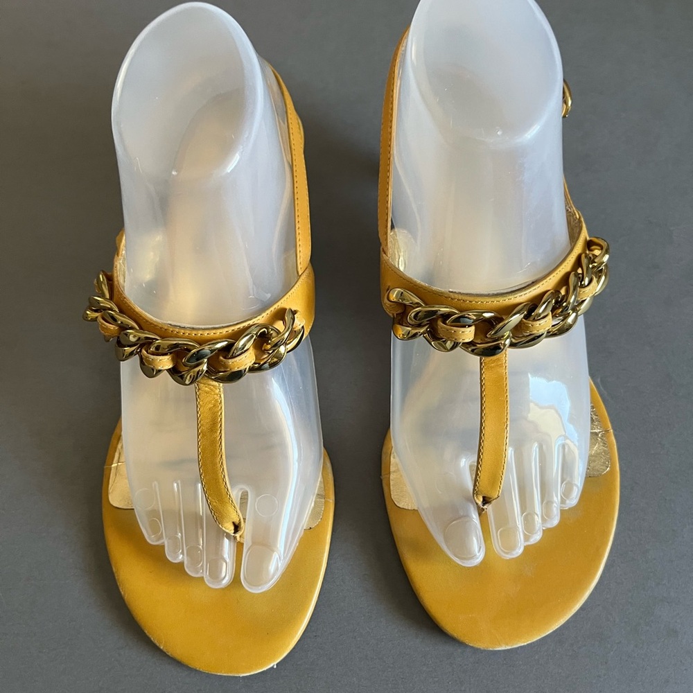 Banana Republic Gold Chain Sandals
